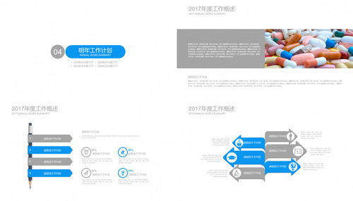 藍色大氣生物科技醫療藥品發布ppt模板下載 22頁 熊貓辦公